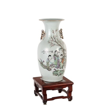 Balustervase Keramik China XX Jhd