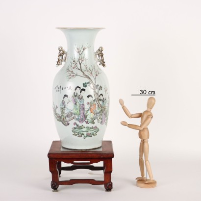 Balustervase Keramik China XX Jhd