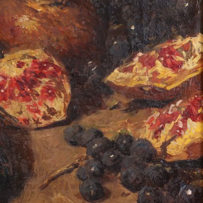 arte, arte italiana, pittura ottocento italiana,Natura Morta di Riccardo Pellegrini con%,Natura morta con fagiani melograni e ,Riccardo Pellegrini