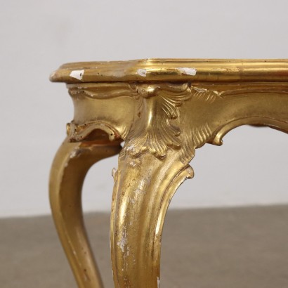 Rococ Style Coffee Table Wood Italy XIX Century