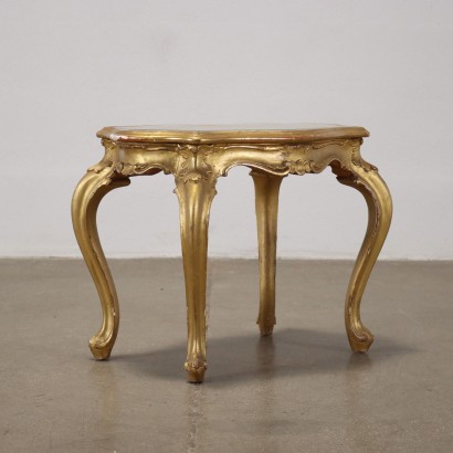 Rococ Style Coffee Table Wood Italy XIX Century