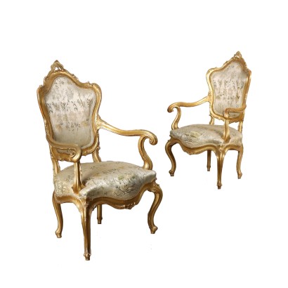 par de sillones, Par de sillones de estilo rococó