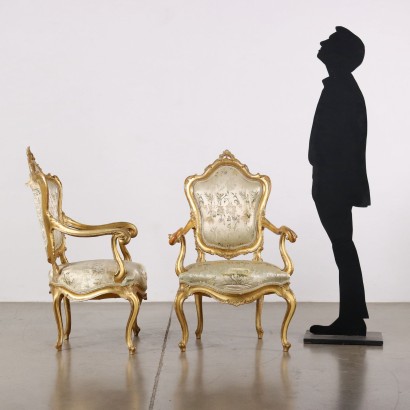 par de sillones, Par de sillones de estilo rococó