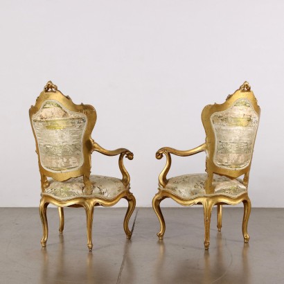 par de sillones, Par de sillones de estilo rococó