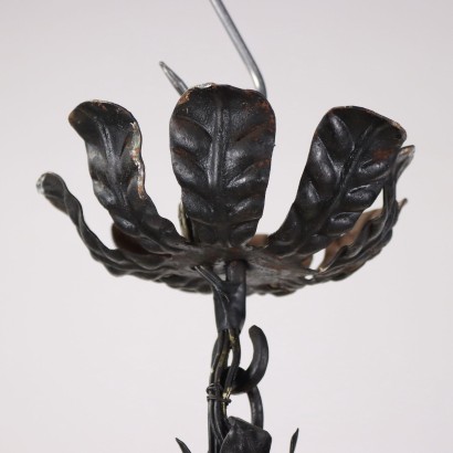 Chandelier Wrought Iron Italy XX Century