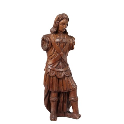 Soldato Romano Scultura Lignea