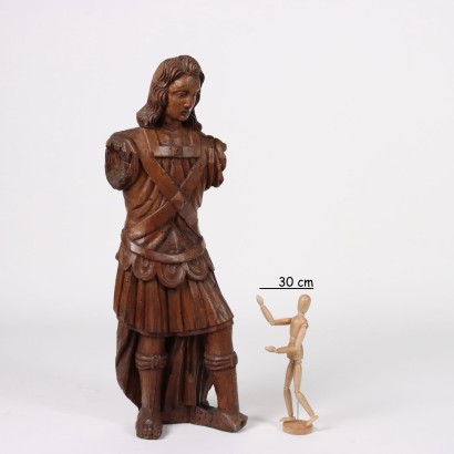 Soldato Romano Scultura Lignea