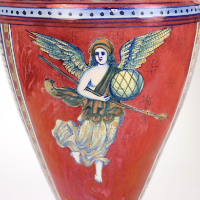 Pair of Vases Cooperativa Ceramisti G.Tadino Ceramic Italy XX Century