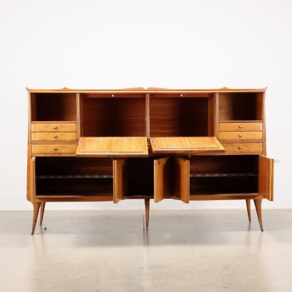 Buffet Placage de Chêne Italie Années 1950-1960
