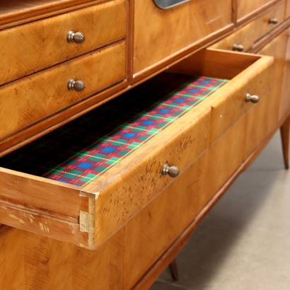 Buffet Placage de Chêne Italie Années 1950-1960