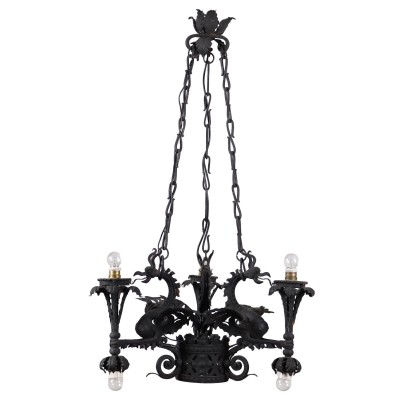 antiquariato, lampadario, antiquariato lampadari, lampadario antico, lampadario antico italiano, lampadario di antiquariato, lampadario neoclassico, lampadario del 800,Lampadario in Ferro Battuto