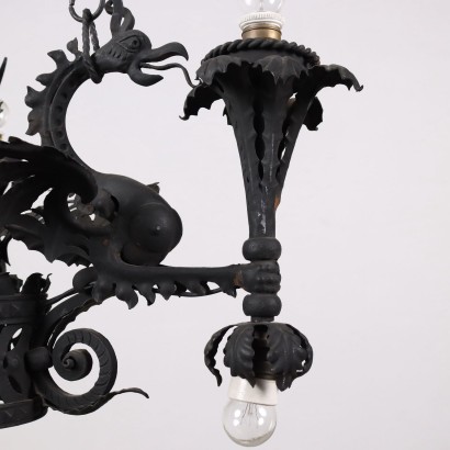 antiquariato, lampadario, antiquariato lampadari, lampadario antico, lampadario antico italiano, lampadario di antiquariato, lampadario neoclassico, lampadario del 800,Lampadario in Ferro Battuto