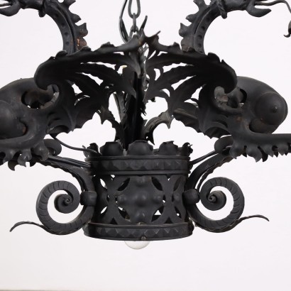 antiquariato, lampadario, antiquariato lampadari, lampadario antico, lampadario antico italiano, lampadario di antiquariato, lampadario neoclassico, lampadario del 800,Lampadario in Ferro Battuto