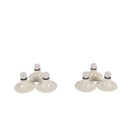Artemide Teti Groupe de Lampes Plastique Italie Années 1970