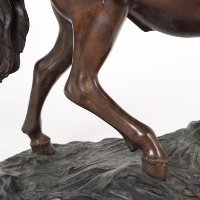 Bedouin on Horseback Bronze France XX Century