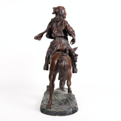 Bedouin on Horseback Bronze France XX Century