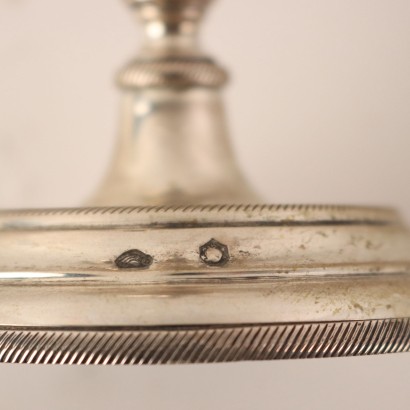 Lampe à Huile Argent Italie XIX Siècle