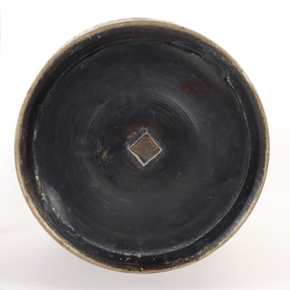 Paire de Vases Cloisonné Bronze Japon XIX-XX Siècle
