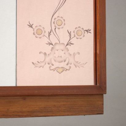 Wandspiegel Glas Italien 1950er