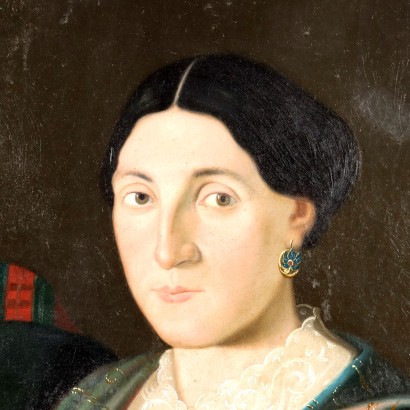 Dipinto con Ritratto di Famiglia 1856