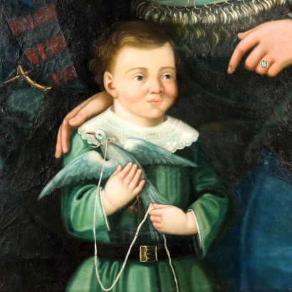 Dipinto con Ritratto di Famiglia 1856