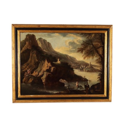 Religious Subject Oil on Canvas Italy XVII-XVIII Century