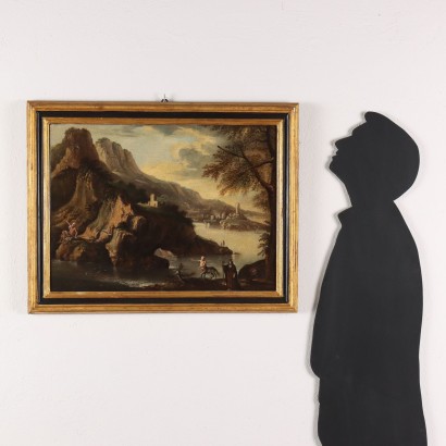 Religious Subject Oil on Canvas Italy XVII-XVIII Century