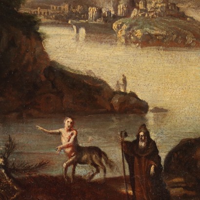 Religious Subject Oil on Canvas Italy XVII-XVIII Century