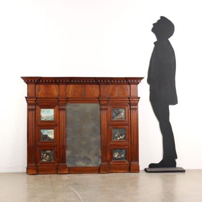 antiquariato, specchiera, antiquariato specchiera, specchiera antica, specchiera antica italiana, specchiera di antiquariato, specchiera neoclassica, specchiera del 800 - antiquariato, cornice, antiquariato cornice, cornice antica, cornice antica italiana, cornice di antiquariato, cornice neoclassico, cornice del 800,Caminiera Restaurazione