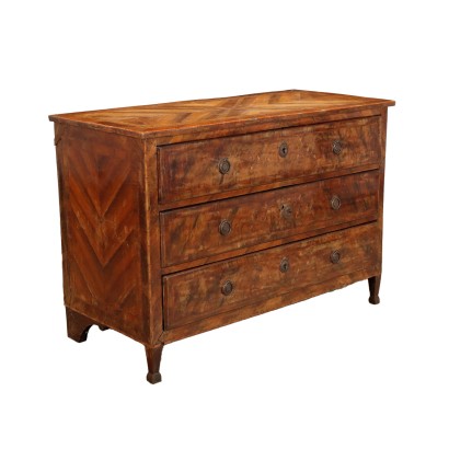 Commode Néoclassique Noyer Italie XVIIIe Siècle
