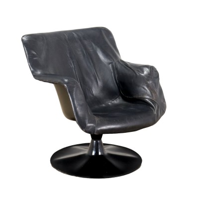 Haimi Yrjö Kukkapuro Chair Leather Finland 1960s