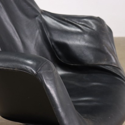 Haimi Yrjö Kukkapuro Chair Leather Finland 1960s
