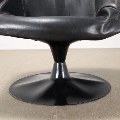 Haimi Yrjö Kukkapuro Chair Leather Finland 1960s