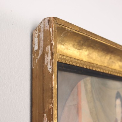 arte, arte italiana, pittura ottocento italiana,Dipinto con Ritratto di Famiglia
