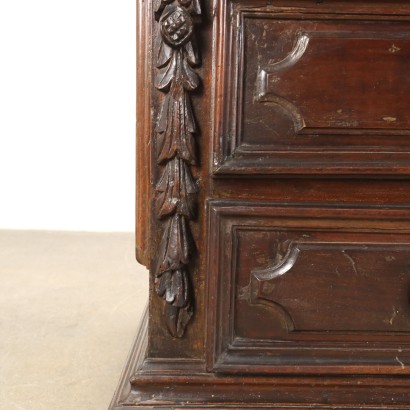 Commode Baroque Noyer Italie XVIIe-XVIIIe Siècle