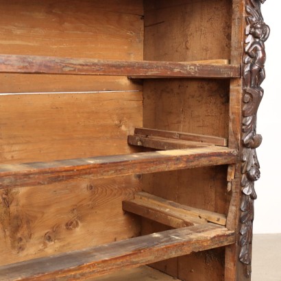 Commode Baroque Noyer Italie XVIIe-XVIIIe Siècle