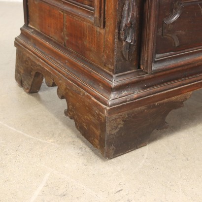 Commode Baroque Noyer Italie XVIIe-XVIIIe Siècle