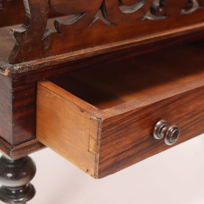 Magazine Rack Walnut Italy XIX-XX Century