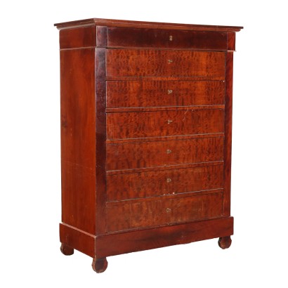 Commode Style Restauration Chêne Rouvre France XIXe-XXe Siècle