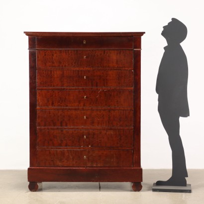 Commode Style Restauration Chêne Rouvre France XIXe-XXe Siècle