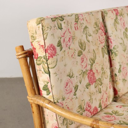 modernariato, modernariato di design, divano, divano modernariato, divano di modernariato, divano italiano, divano vintage, divano anni '60, divano design anni 60,Divano in Bambù Anni 80