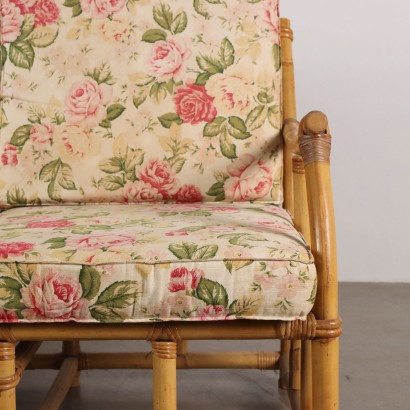 modernariato, modernariato di design, divano, divano modernariato, divano di modernariato, divano italiano, divano vintage, divano anni '60, divano design anni 60,Divano in Bambù Anni 80