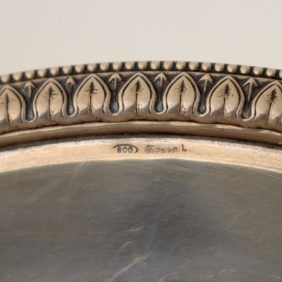 antiquariato, oggettistica, antiquariato oggettistica, oggettistica antica, oggettistica antica italiana, oggettistica di antiquariato, oggettistica neoclassico, oggettistica del 800,Brocca con Piattino in Argento Greggio%2