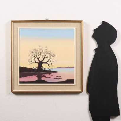 arte, arte italiana, arte Contemporanea italiana, arte Contemporanea,Dipinto di Bruno Artioli ,Paesaggio Surreale,Bruno Artioli
