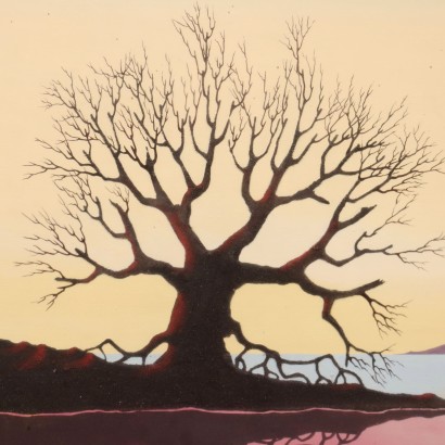 arte, arte italiana, arte Contemporanea italiana, arte Contemporanea,Dipinto di Bruno Artioli ,Paesaggio Surreale,Bruno Artioli