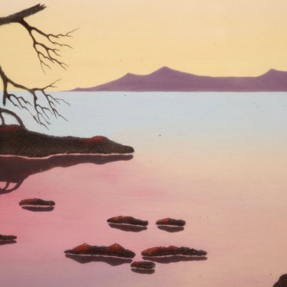 arte, arte italiana, arte Contemporanea italiana, arte Contemporanea,Dipinto di Bruno Artioli ,Paesaggio Surreale,Bruno Artioli