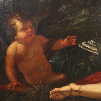 arte, arte italiana, pittura antica italiana,Leda e il Cigno