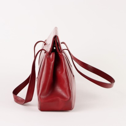 Vintage Tasche Leder Italien 1950er