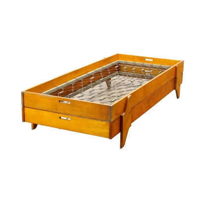 Pair of Beds Poplar Italy 1950s