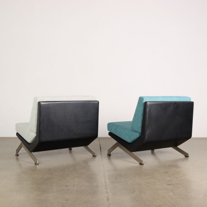 Paar Sessel Formanova Alessandra Kunstleder Italien 1960er